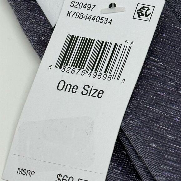 Calvin Klein Men's Wool Blend Textured Tie - Charcoal Gray Classic Width - Picture 4 of 4